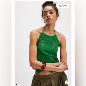 Free People Hankie Halter Top